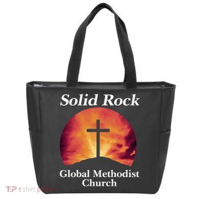 Solid Rock Global Methodist Church Faith Tote Bag