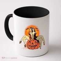 Sexy Retro Halloween Pinup Girls Coffee Mug thumb 0