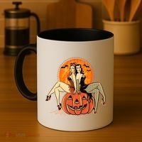 Sexy Retro Halloween Pinup Girls Coffee Mug thumb 4