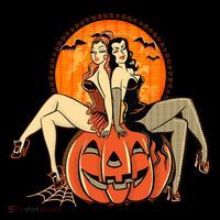 Sexy Retro Halloween Pinup Girls Coffee Mug thumb 5