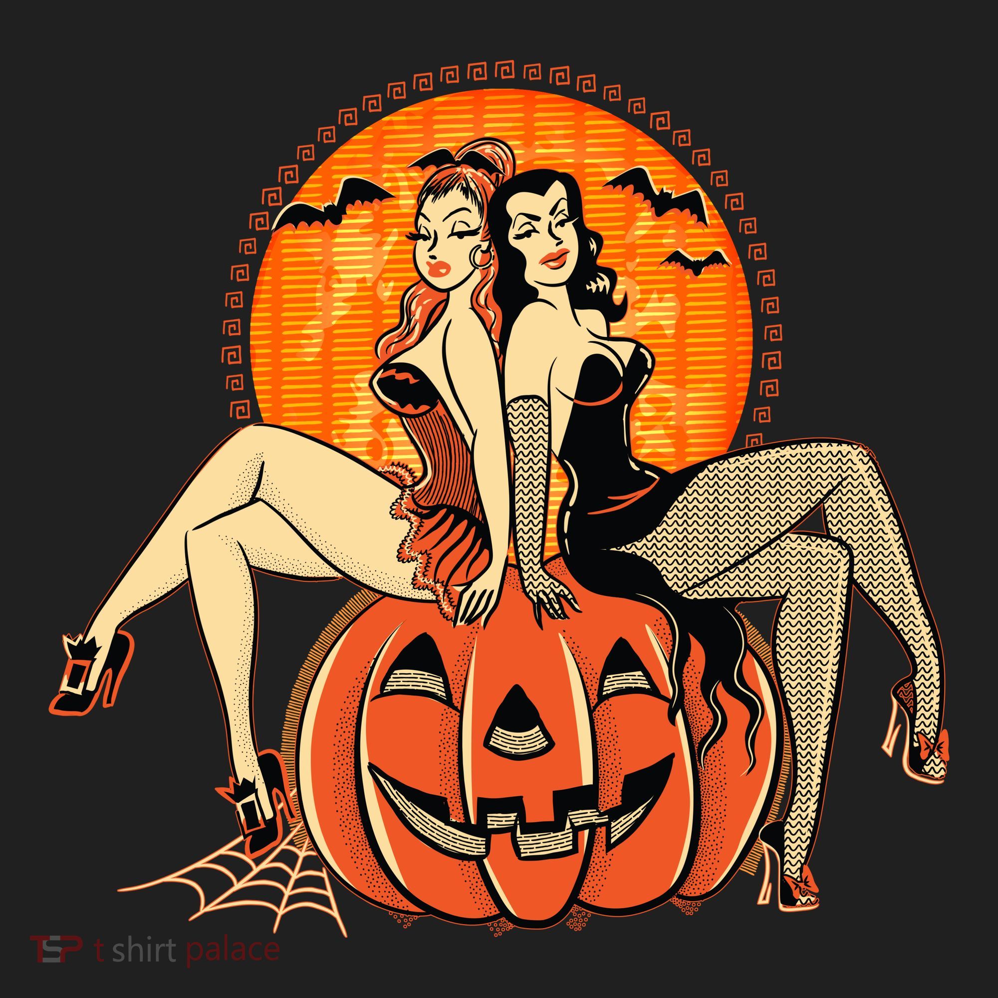 Sexy Retro Halloween Pinup Girls Beanie