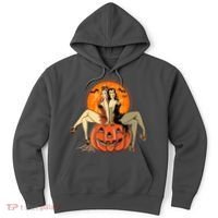Sexy Retro Halloween Pinup Girls Hoodie thumb 0