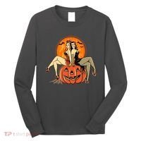 Sexy Retro Halloween Pinup Girls Long Sleeve Shirt thumb 0