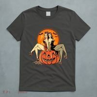 Sexy Retro Halloween Pinup Girls T-Shirt thumb 5