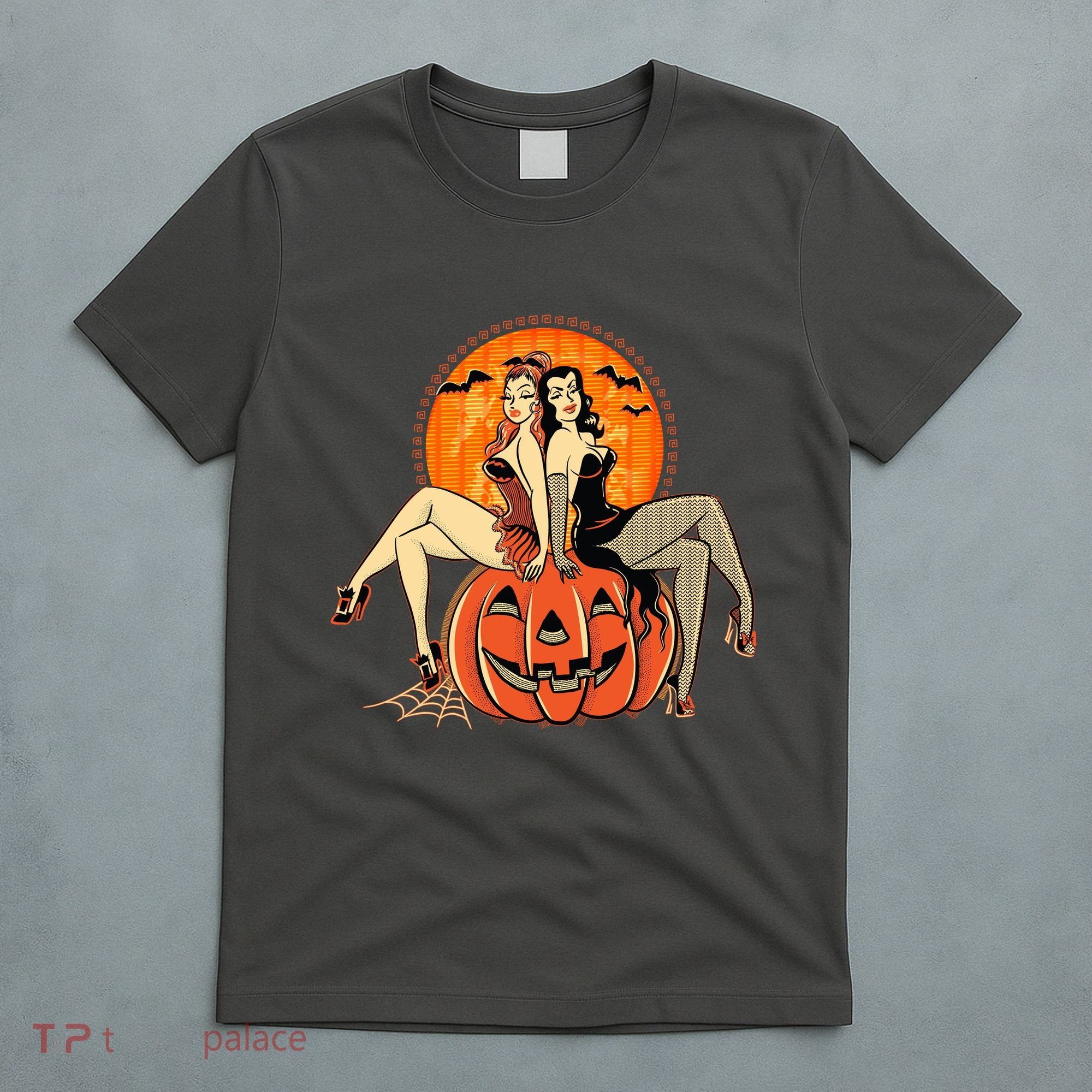Sexy Retro Halloween Pinup Girls T-Shirt