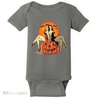 Sexy Retro Halloween Pinup Girls Baby Bodysuit thumb 0