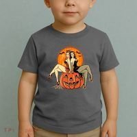 Sexy Retro Halloween Pinup Girls Toddler T-Shirt thumb 2