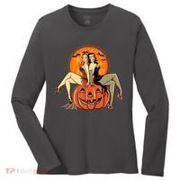 Sexy Retro Halloween Pinup Girls Women's Long Sleeve Shirt thumb 0