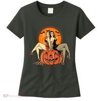 Sexy Retro Halloween Pinup Girls Women's T-Shirt thumb 0
