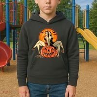 Sexy Retro Halloween Pinup Girls Kids Hoodie thumb 2