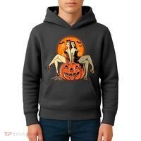Sexy Retro Halloween Pinup Girls Kids Hoodie thumb 4
