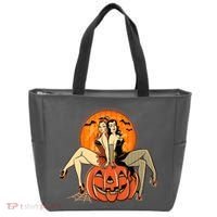 Sexy Retro Halloween Pinup Girls Tote Bag thumb 0