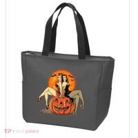 Sexy Retro Halloween Pinup Girls Tote Bag thumb 3