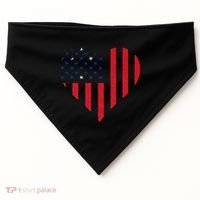 Samoan Roots Heart Usa Samoan Flag Samoa Samoan Pride USA-Made Doggie Bandana thumb 0