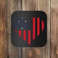 Samoan Roots Heart Usa Samoan Flag Samoa Samoan Pride Coaster thumb 0