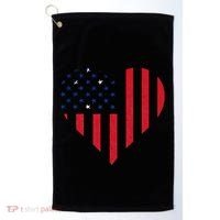 Samoan Roots Heart Usa Samoan Flag Samoa Samoan Pride Golf Towel thumb 0