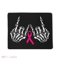 Skeleton Rock Hand Breast Cancer Awareness Cool Pink Ribbon Mousepad thumb 0