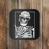 Skeleton Rock Hand Halloween Costume Cool Rock Music Rocker Coaster thumb 0