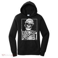 Skeleton Rock Hand Halloween Costume Cool Rock Music Rocker Women's Hoodie thumb 0