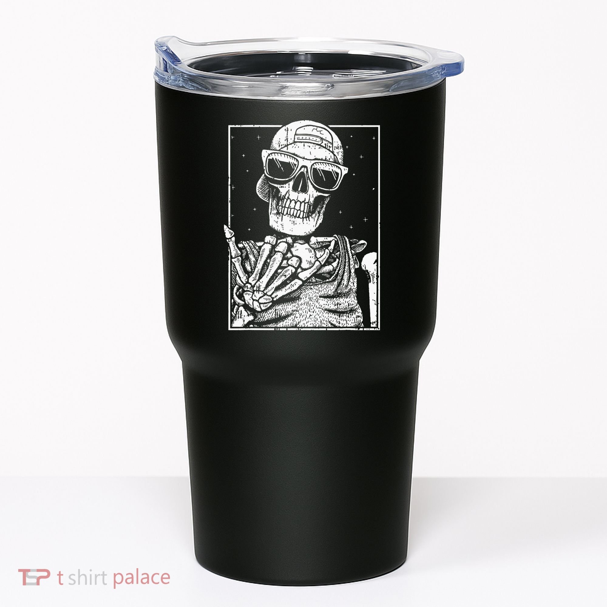 Skeleton Rock Hand Halloween Costume Cool Rock Music Rocker Tumbler