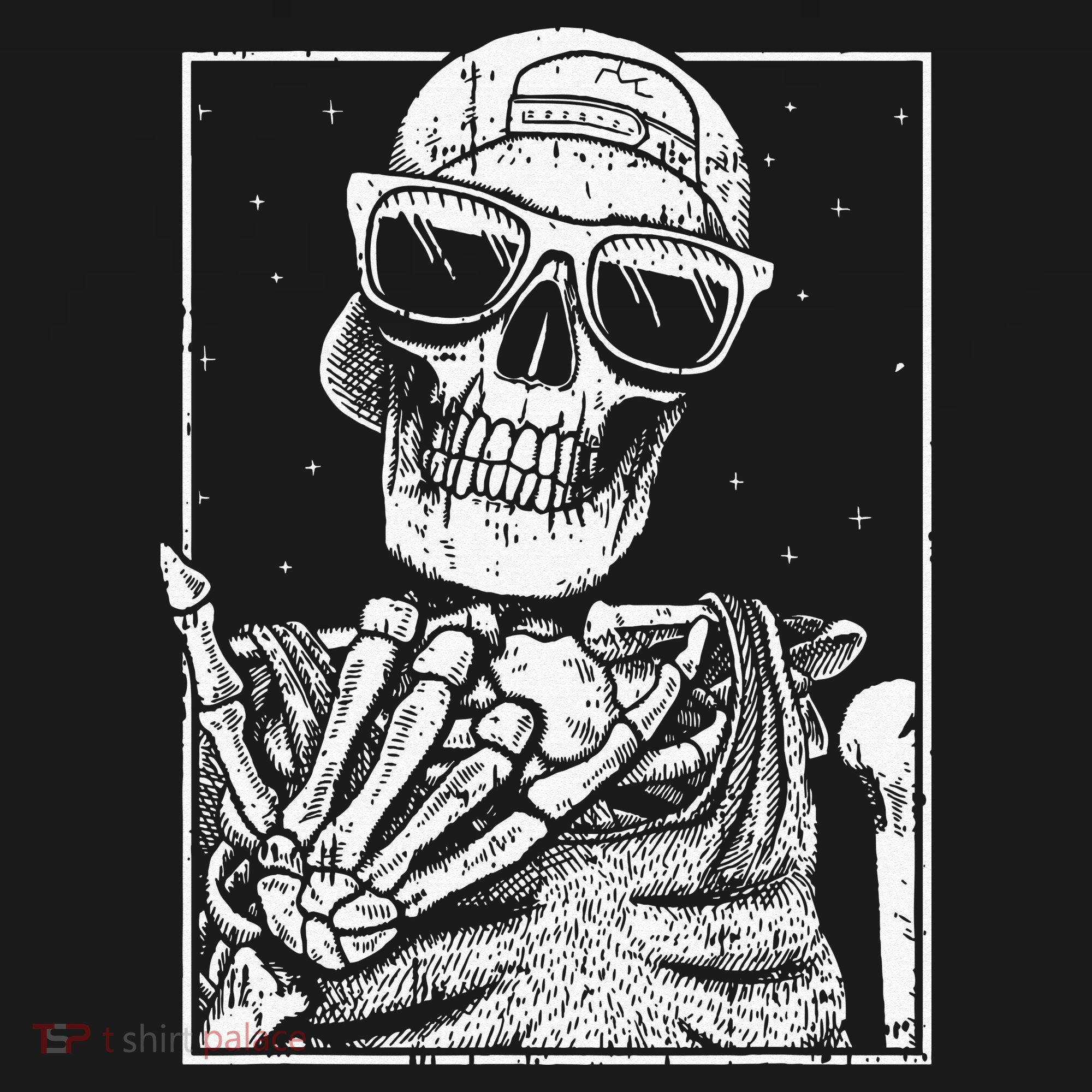 Skeleton Rock Hand Halloween Costume Cool Rock Music Rocker Women's Tank Top