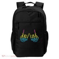 Skeleton Rock Hand LGBT Q Cool Pansexual Pride Pan Flag Backpack thumb 0