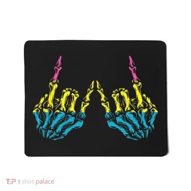 Skeleton Rock Hand LGBT Q Cool Pansexual Pride Pan Flag Mousepad