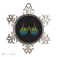 Skeleton Rock Hand LGBT Q Cool Pansexual Pride Pan Flag Ornament thumb 0