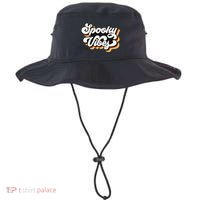 Spooky Retro Halloween Costume Spooky Vibes Gift Bucket Hat thumb 0