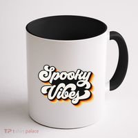 Spooky Retro Halloween Costume Spooky Vibes Gift Coffee Mug thumb 1
