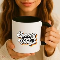 Spooky Retro Halloween Costume Spooky Vibes Gift Coffee Mug thumb 3