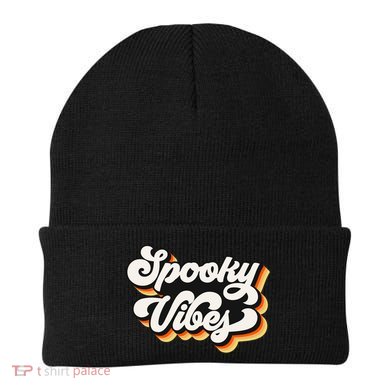 Spooky Retro Halloween Costume Spooky Vibes Gift Beanie
