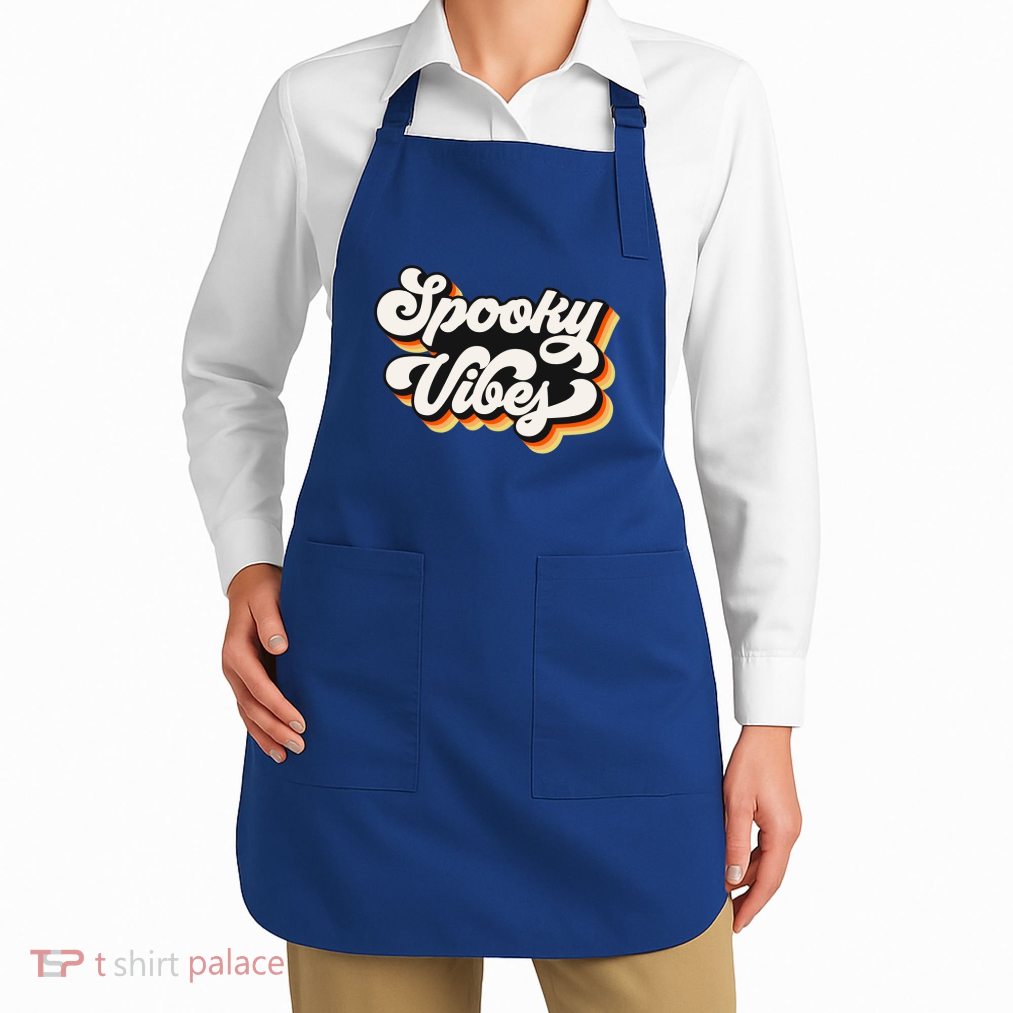 Spooky Retro Halloween Costume Spooky Vibes Gift Apron