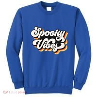 Spooky Retro Halloween Costume Spooky Vibes Gift Sweatshirt thumb 0