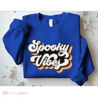 Spooky Retro Halloween Costume Spooky Vibes Gift Sweatshirt thumb 2