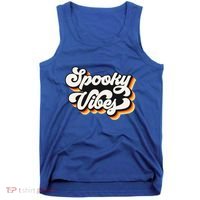 Spooky Retro Halloween Costume Spooky Vibes Gift Tank Top thumb 0