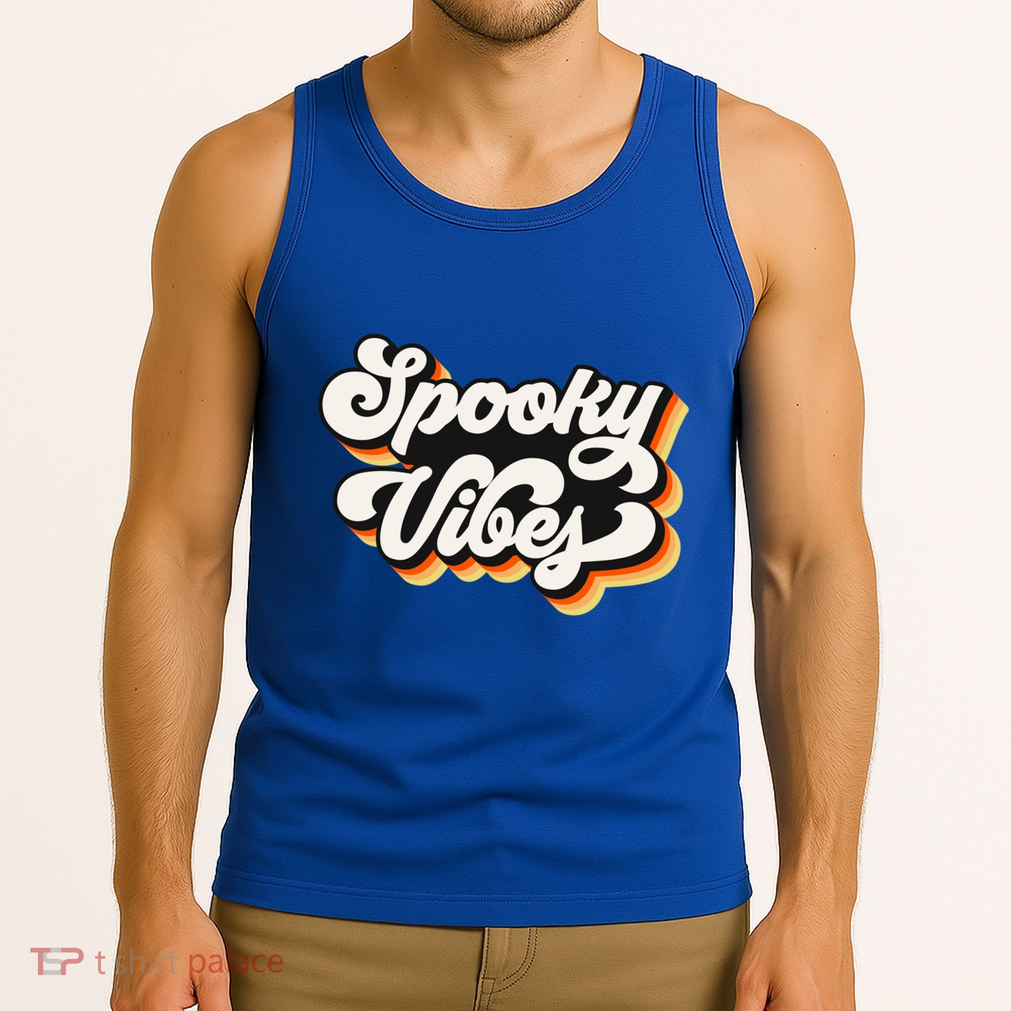 Spooky Retro Halloween Costume Spooky Vibes Gift Tank Top