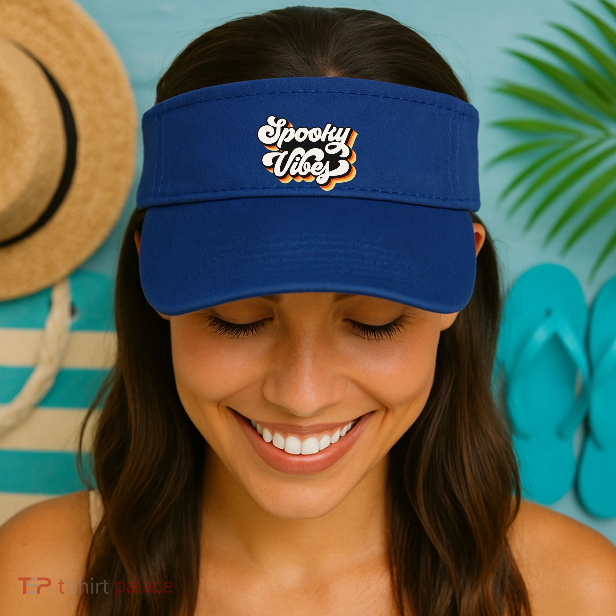 Spooky Retro Halloween Costume Spooky Vibes Gift Visor