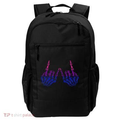Skeleton Rock Hand LGBTQ Cool Bisexual Pride Backpack