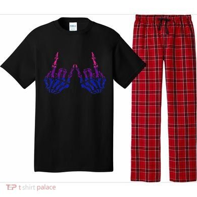 Skeleton Rock Hand LGBTQ Cool Bisexual Pride Pajama Set