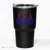 Skeleton Rock Hand LGBTQ Cool Bisexual Pride Tumbler thumb 0