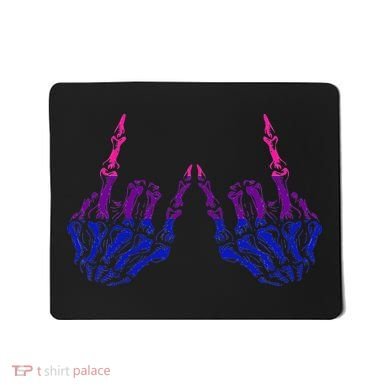 Skeleton Rock Hand LGBTQ Cool Bisexual Pride Mousepad