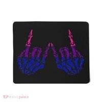 Skeleton Rock Hand LGBTQ Cool Bisexual Pride Mousepad thumb 0