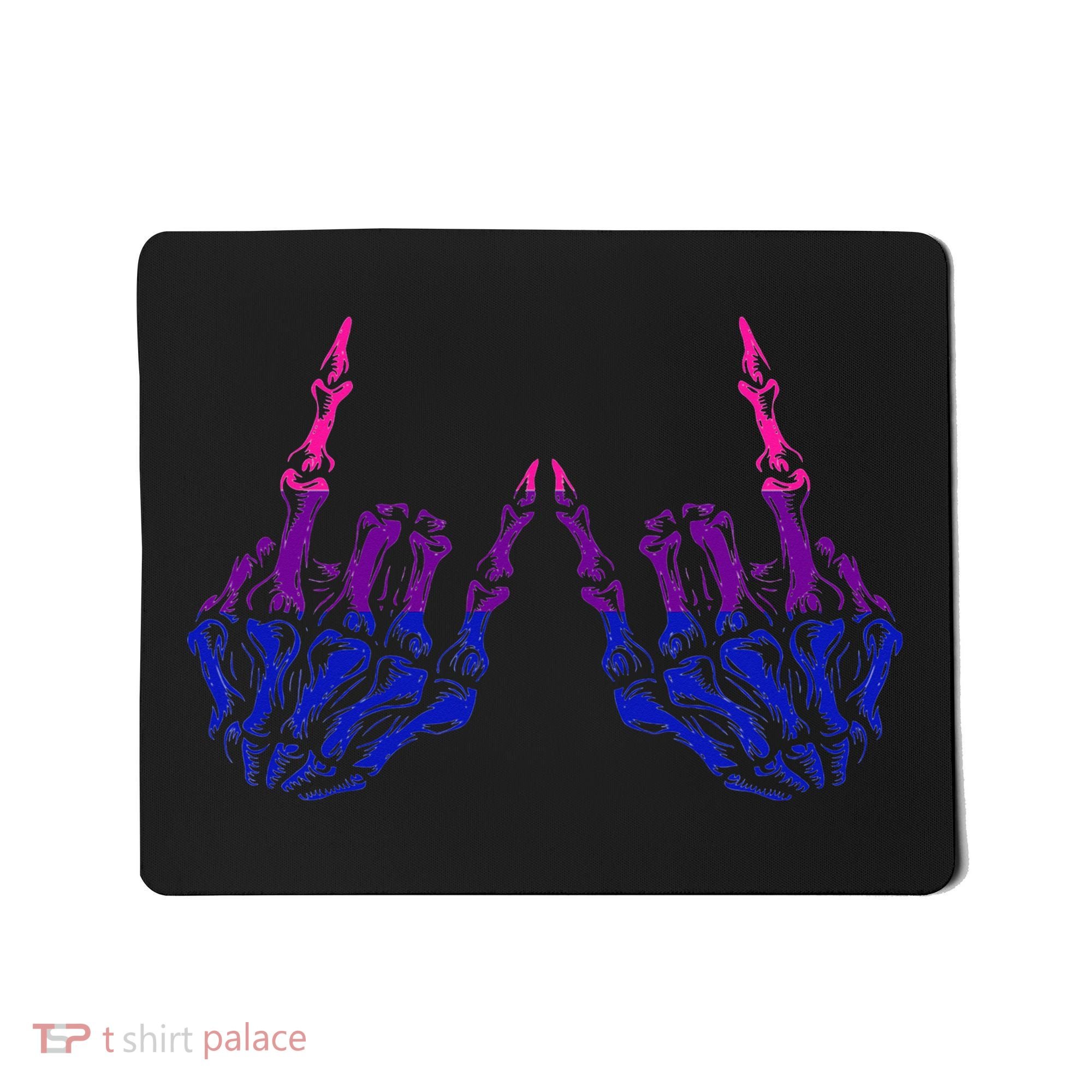 Skeleton Rock Hand LGBTQ Cool Bisexual Pride Mousepad