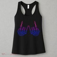 Skeleton Rock Hand LGBTQ Cool Bisexual Pride Women's Tank Top thumb 3