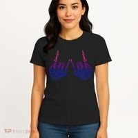 Skeleton Rock Hand LGBTQ Cool Bisexual Pride Women's T-Shirt thumb 4