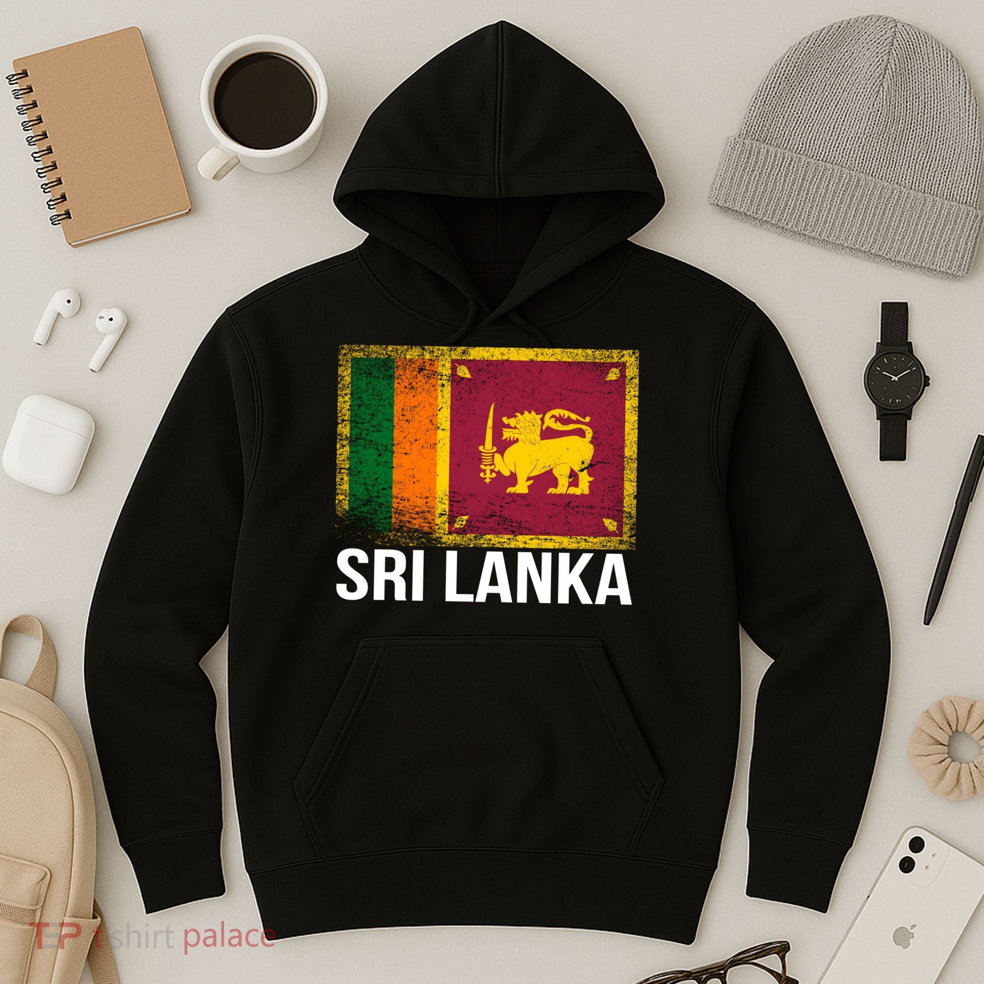 Sri Lanka Flag Hoodie