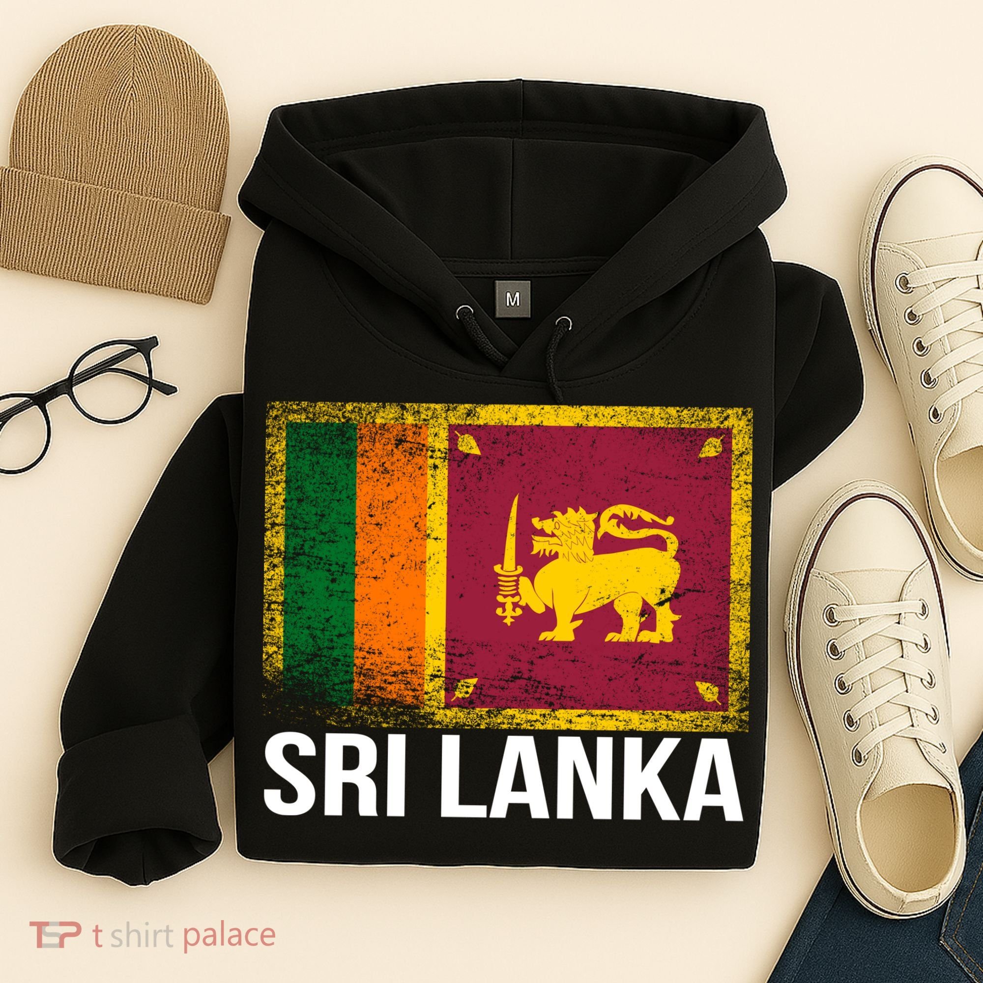Sri Lanka Flag Hoodie