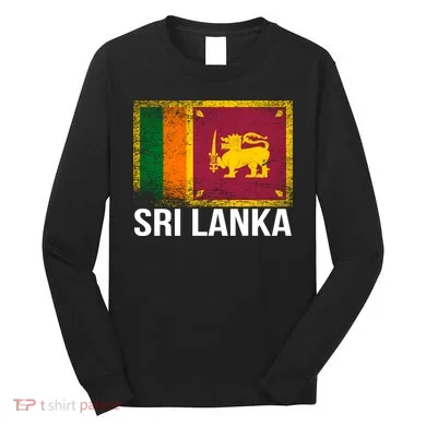 Sri Lanka Flag Long Sleeve Shirt