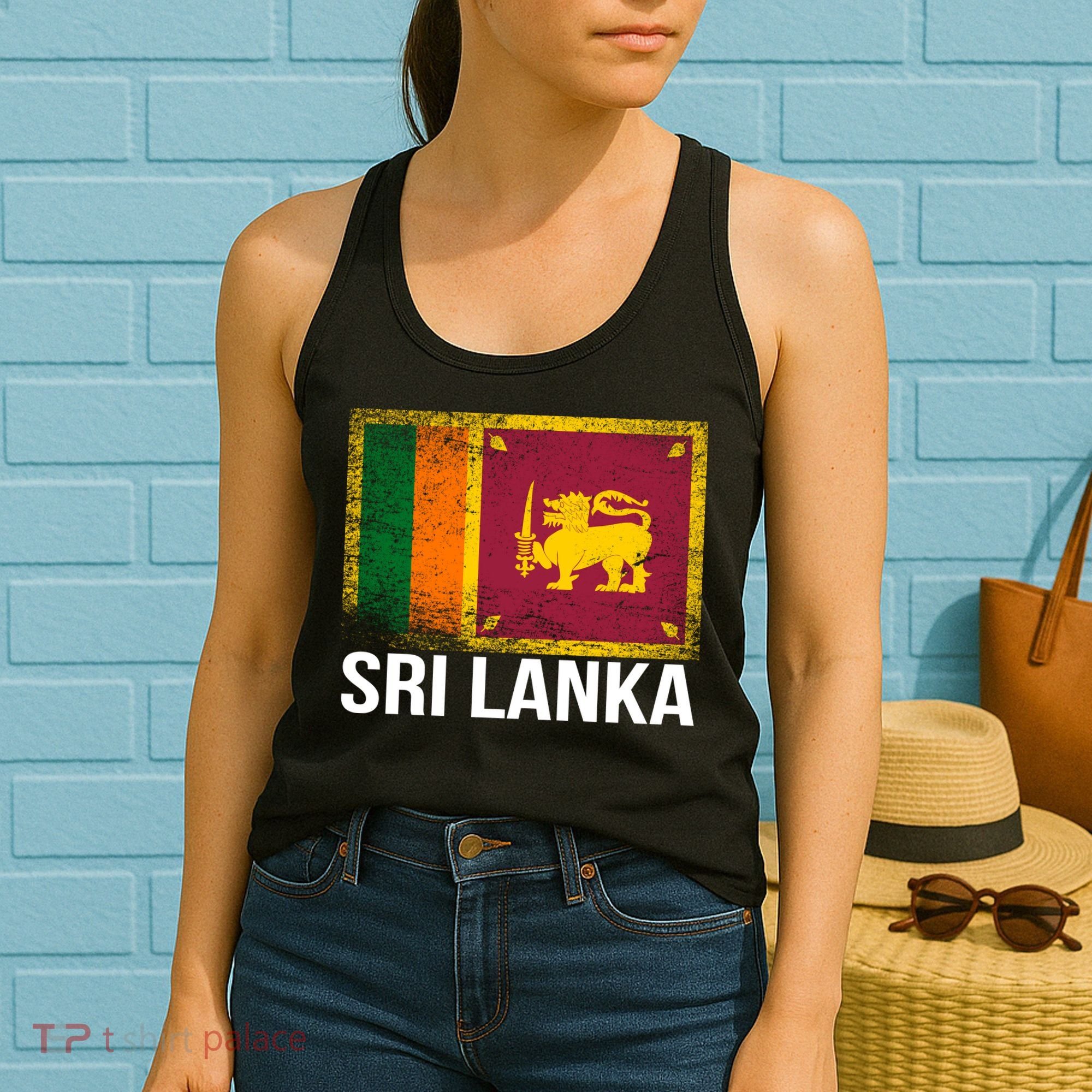 Sri Lanka Flag Women's Tank Top